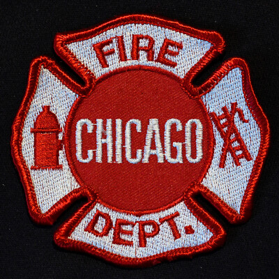 Illinois - Chicago IL Fire Dept Patch v3 - Red | eBay