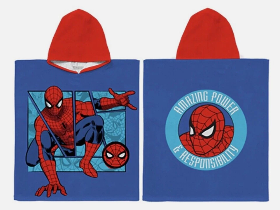 Marvel spiderman hooded poncho - Image 1 of 1