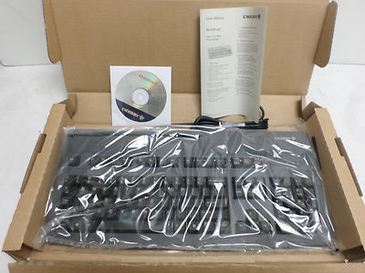#ad Cherry MY8000 PS 2 Programmable Keyboard w Built In Card Reader G81 8000LPDUS 2 $30.00