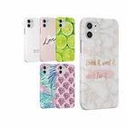 CASE FOR IPHONE 17 16 15 14 13 12 PRO MAX HARD PHONE COVER LIME SLICES MARBLE
