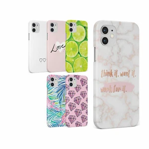 Cas pour Iphone 17 16 15 14 13 12 Pro Max Couverture de téléphone dur Lime Slices Marble