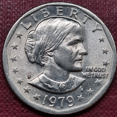 1979 P Susan B. Anthony Dollar $1 NEAR DATE WIDE RIM Higher Grade AU UNC #84963