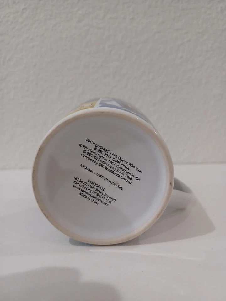 Taza de cerámica Dr. Who 20 oz serie ciencia ficción Tardis Dalek Cyberman Foto 4 de 4