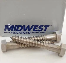 Midwest Fastener 3/8 x 2-1/2 Hex Lag Screws Stainless Steel 15 pcs