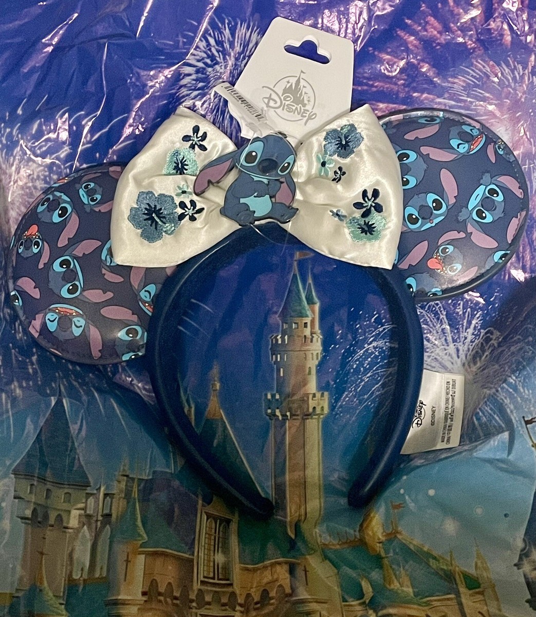 NWT Stitch All Over Print AOP Bow Ears Headband Disney Parks Stitch Experiment 626 From Lilo and Stitch 3D Printed Mickey  main image 3