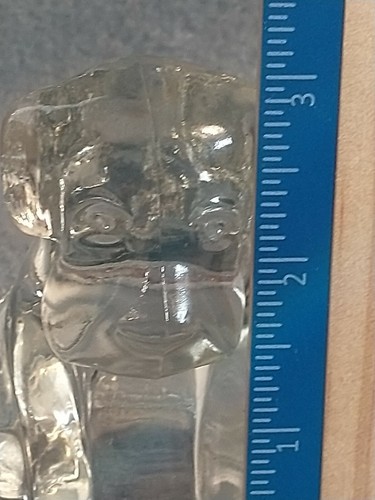 Vintage Glass St Bernard Dog Paperweight Figurine - Picture 8 of 8