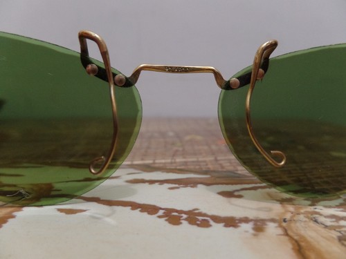 Vintage gold tone Polaroid clip on sunglasses - Picture 11 of 11