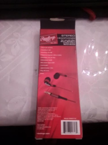 Rawlings RW2713 - Auriculares internos/estéreo con cable enchufe de 3,5 mm - Caja original roja - Imagen 2 de 2