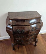 Ethan Allen Miniature Bombe  chest Jewelry Box Sales Sample Italy