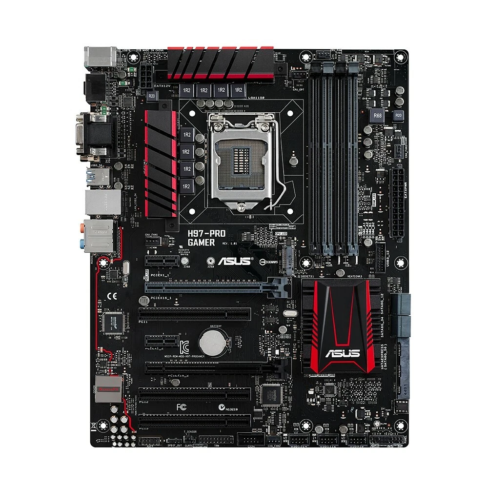 For ASUS H97 PRO GAMER LGA1150 DDR3 ATX Motherboard Tested eBay