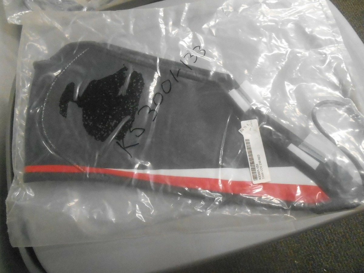 NOS Kawasaki Red White & Black Fuel Petro Gas Tank Cover ZX6