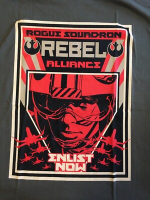 Star Wars- Rogue Squadron Enlist Now Men's T-Shirt -NEW - Available in XXL