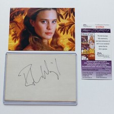 Princess Bride Autographed Buttercup Robin Wright Signed 4x6 Index Card JSA COA