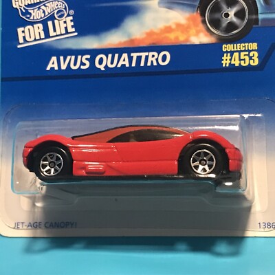 Vintage Hot Wheels Audi Avus Quattro Concept Red Carded