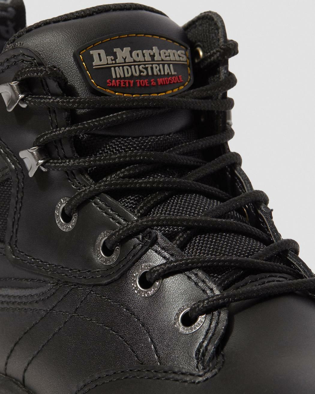 DR MARTENS MENS WORK BOOTS LEATHER TORNESS STEEL TOE CAP SAFETY BLACK