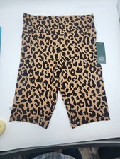 Wild Fable Womens Size Small Biker Shorts Leopard Print Brown