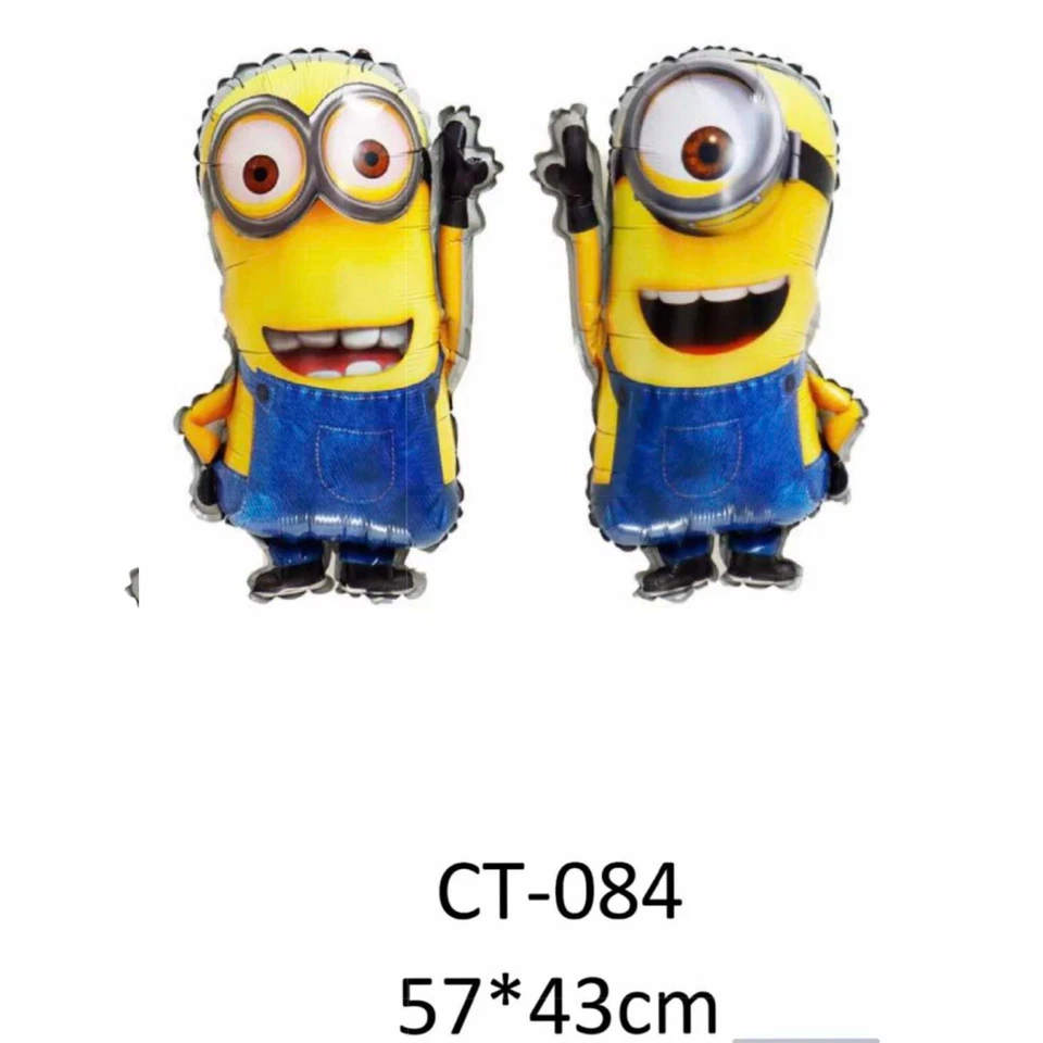 (Paquete de 5) Minion Kevin, Stuart & Bob Minions Lámina Mylar Globo Decoración de Fiesta Foto 2 de 4