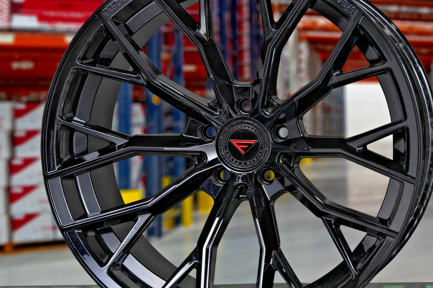 20” FERRADA FR9 OBSIDIAN BLACK WHEELS SPACERS FOR LAMBORGHINI HURACAN 20X9 & 11