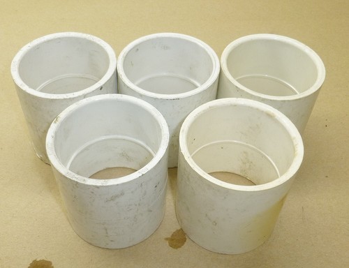 Lot of 5 - 2" straight slip coupler PVC Fitting Schedule 40