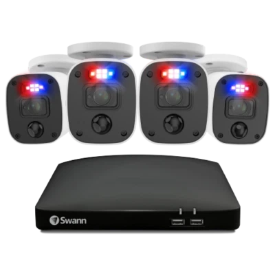 Swann DVR 4-4685 4 canales 1 TB 4x 1080MQB cámara de audio kit de ejecución de CCTV 446854MQB