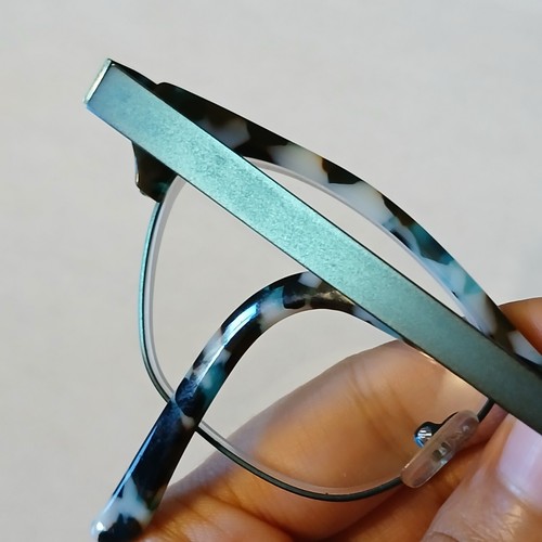 Taylor Eyes Turquoise Tortoise Women's Elegant Eyeglasses Frames 50-17-145 mm - Picture 14 of 14