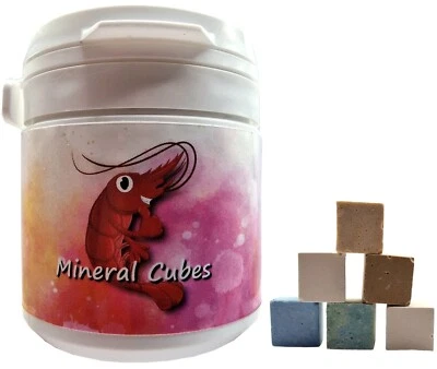 Mineral Cubes "Mix" / 50ml / Garnelen Aquarium Aufbereiter Schnecken Sepia