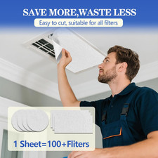 MERV 8 Air Filter Material -23 Ft  Cut to Fit Air Filter Media for Home HVAC,...