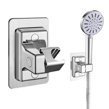 Adjustable Wall Mounted Shower Head Holder Self Adhesive Bracket UK