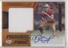 2018 Certified Freshman Fabric Signatures Mirror Orange Dante Pettis Auto pm6