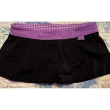 Nike Girl's Black & Purple Activewear Skirt Skort or Swim Bottoms, Size 10
