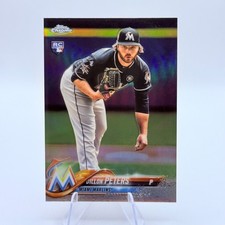 Dillon Peters 2018 Topps Chrome #122 Refractor Rookie Miami Marlins Card MLB. rookie card picture