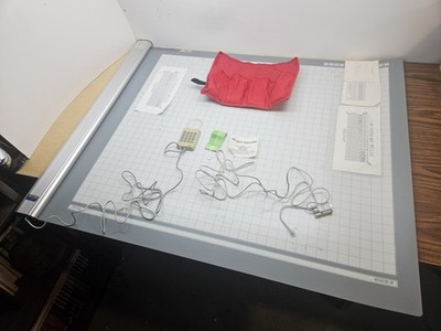 GTCO Calcomp Roll-up Digitizer w/ Xtras. Untested, Please See Description! 36x30