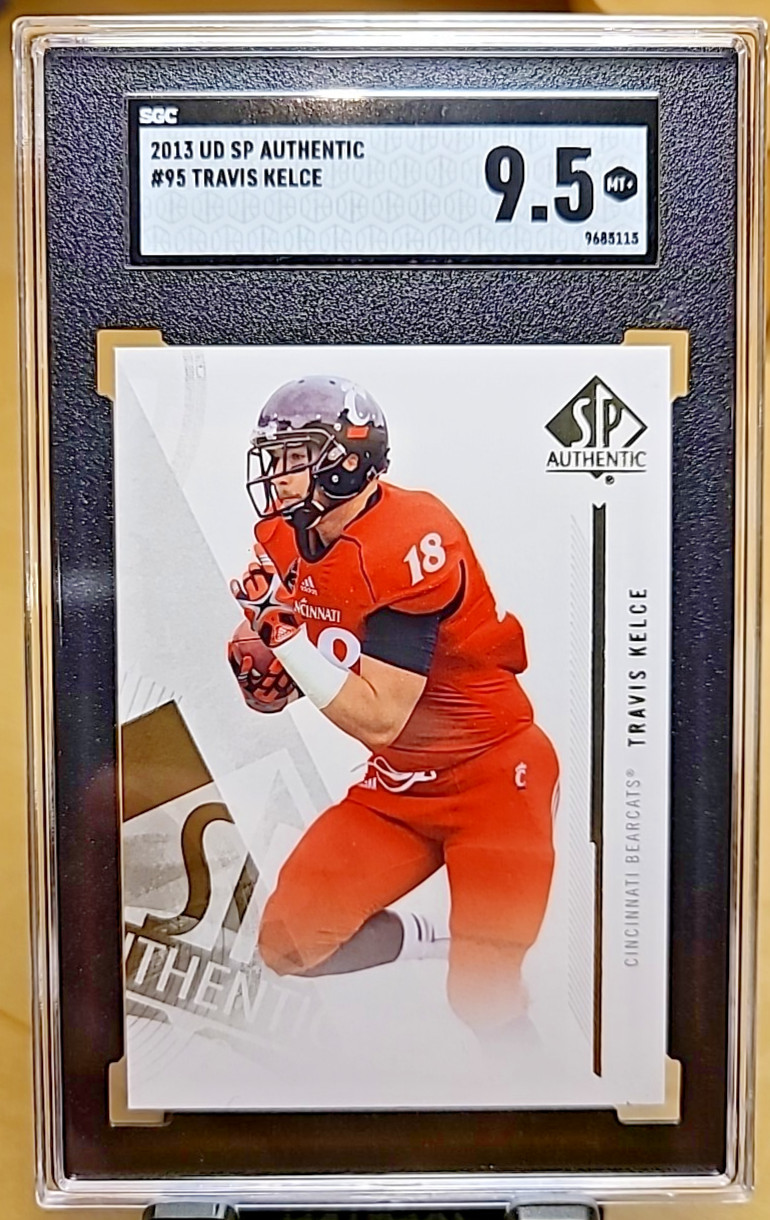 Travis Kelce 2013 UD SP Authentic #95 SGC 9.5 Rookie RC Kansas City Chiefs