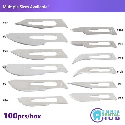 Dental Grade Stainless Steel Sterile Surgical Blades Dermablade Surgical Blade