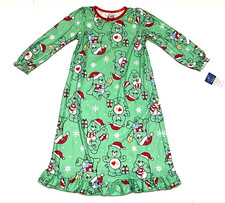Disney Care Bears Granny Nightgown Pajamas Christmas Snowflake New Nwt Girl 3T