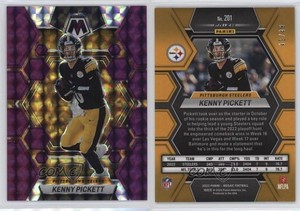 2023 Panini Mosaic Purple Mosaic Prizm /49 Kenny Pickett #201