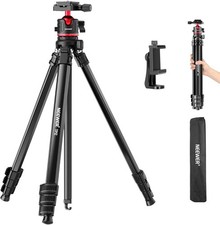 NEEWER Camera Tripod 77"Alumium Travel Tripod Ball Head Arca QR Plate 13lb Load