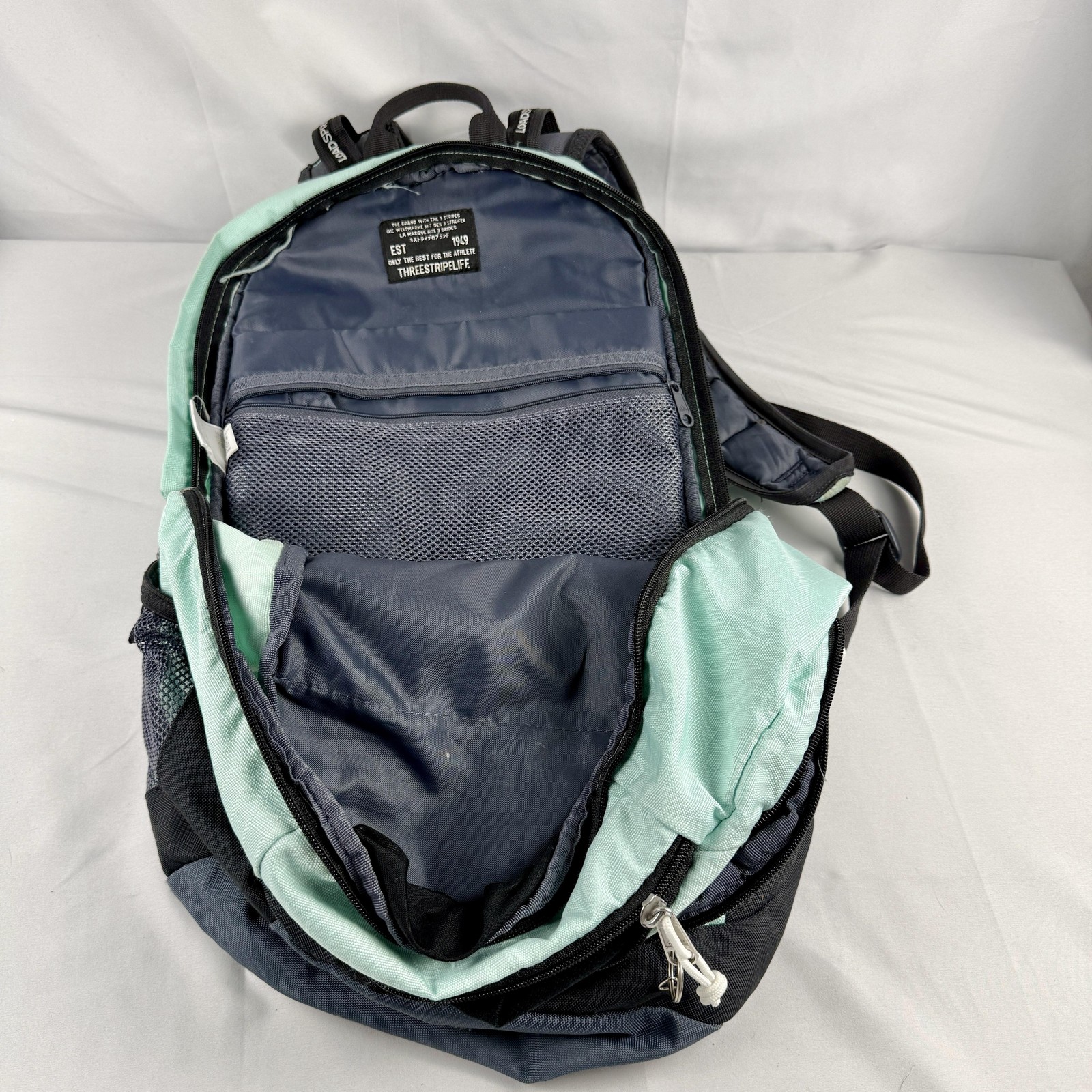 Adidas Loadspring Backpack Green Black Padded Lap… - image 4