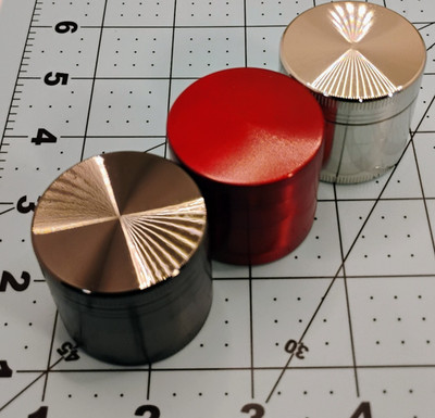 Small 40mm 4-Chamber Metal Grinder Tobacco Accessory Limited Colors