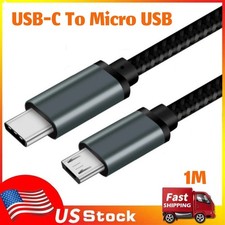 Type C USB-C To Micro USB Cable 1M USB C to Micro USB OTG Sync Data Charging