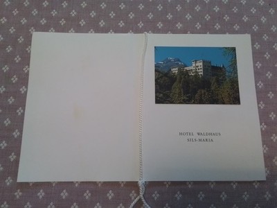 Speisekarte Hotel Waldhaus 1990 und Kloster Bräustuben Ulm/Oberelchingen 1993