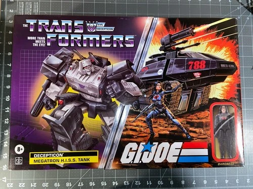 Hasbro Transformers GI Joe CROSSOVER Megatron HISS Tank Cobra Baroness MISB NEW
