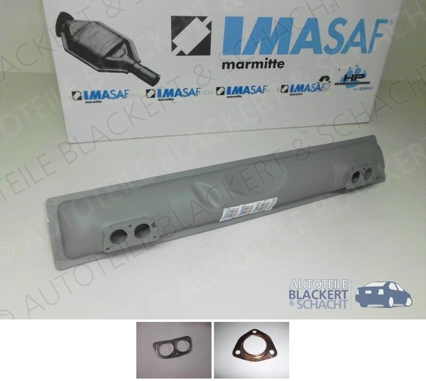 Imasaf Auspuff Mitteltopf+Anbauteile für VW 411+412+T2+T3 1.7+1.8+1.9+2.0-image