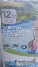 Intex 12 FT × 30 IN Metal Frame  Pool Set