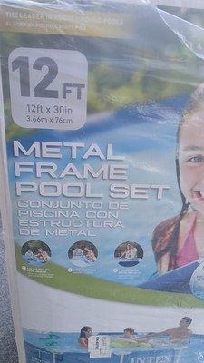 Intex 12 FT × 30 IN Metal Frame  Pool Set