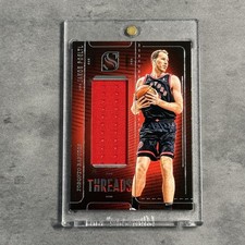 2024-25 Panini Silhouette Threads Jakob Poeltl #THR-POE Game Used Jersey Patch