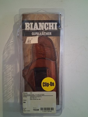 Bianchi  Professional Holster Model 100  size 9A Part # 19228 Tan Right Hand NEW