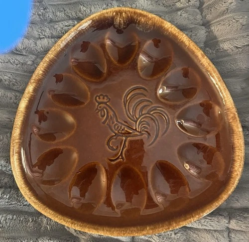 hull@Oven Proof Deviled Egg Dish Vintage Made In USA