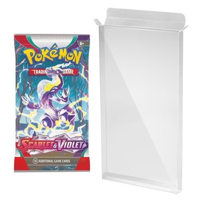 10PC Clear Case Protector For Pokemon Digimon DBZ Single Blister Check Lane Pack