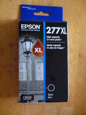 Genuine Epson 277XL High Capacity Black Noir Ink Cartridge Retail Box 12/2027